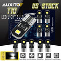 Set of 2 T10 168 194 LED Light Bulbs for Interior/License Plate (6000K)