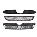 Front Upper Lower Grill with Red Trim for VW Jetta MK6 (2011-2014)