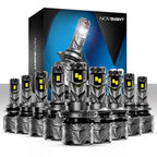 2X H11 9005 9006 H13 H4 LED Headlight Bulbs for Universal Fit (2010–2023)