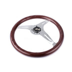 15" Matte Silver Steering Wheel for Universal Fit (380mm)