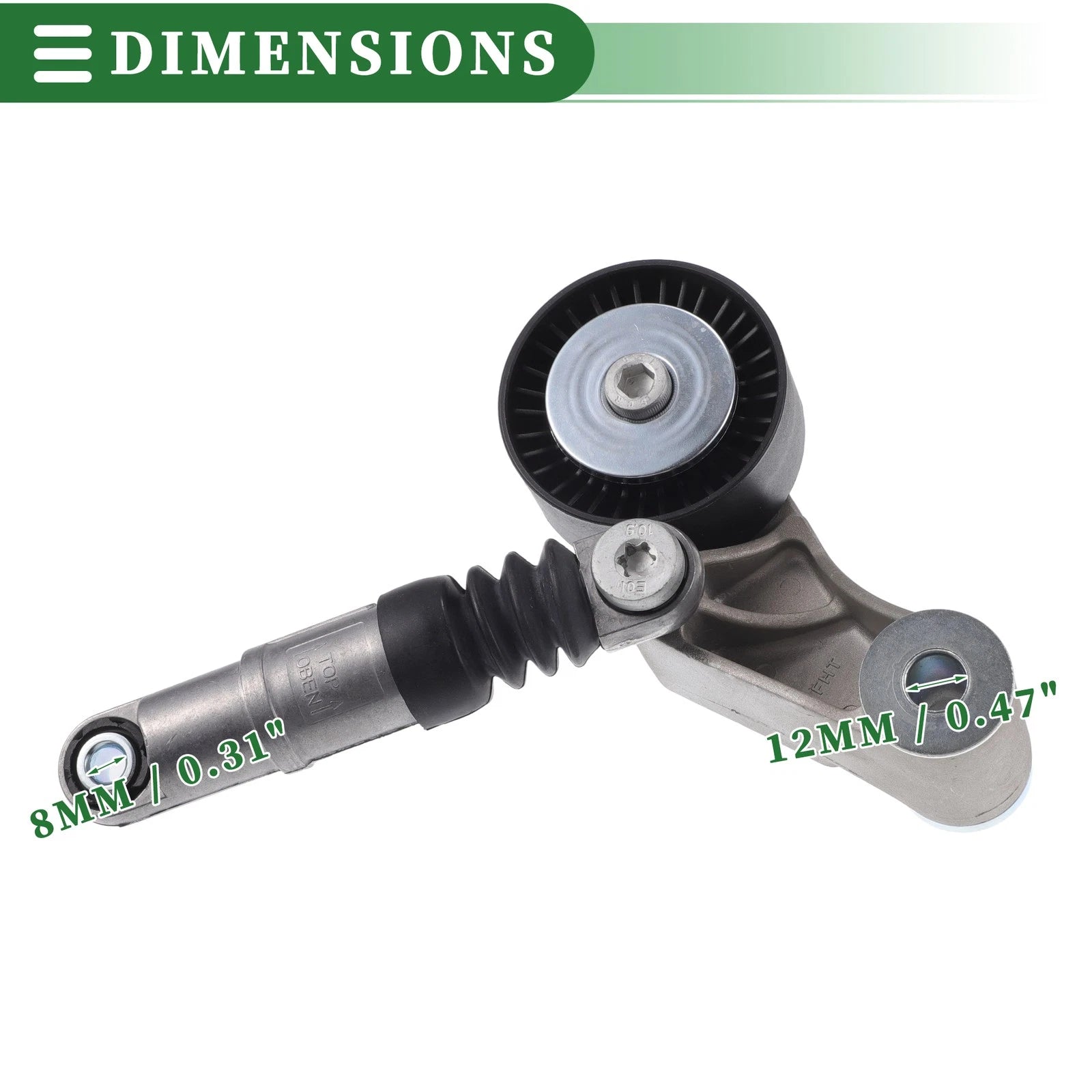 Engine Belt Tensioner Pulley Assembly for Hyundai Ix55 (2007–2015) No. 252813A000