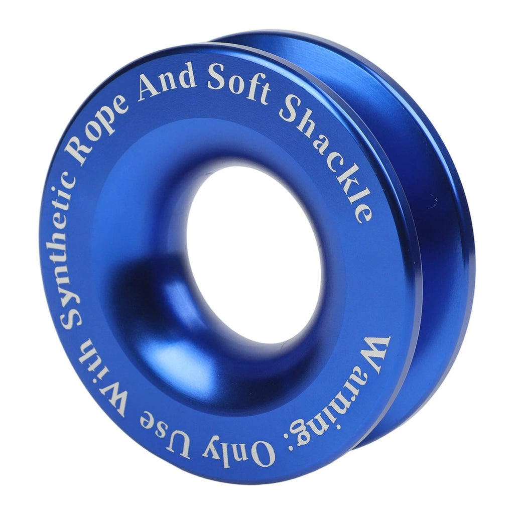 Aluminum Alloy Winch Rope with Soft Shackle & Recovery Ring for Winches