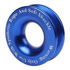 Aluminum Alloy Winch Rope with Soft Shackle & Recovery Ring for Winches