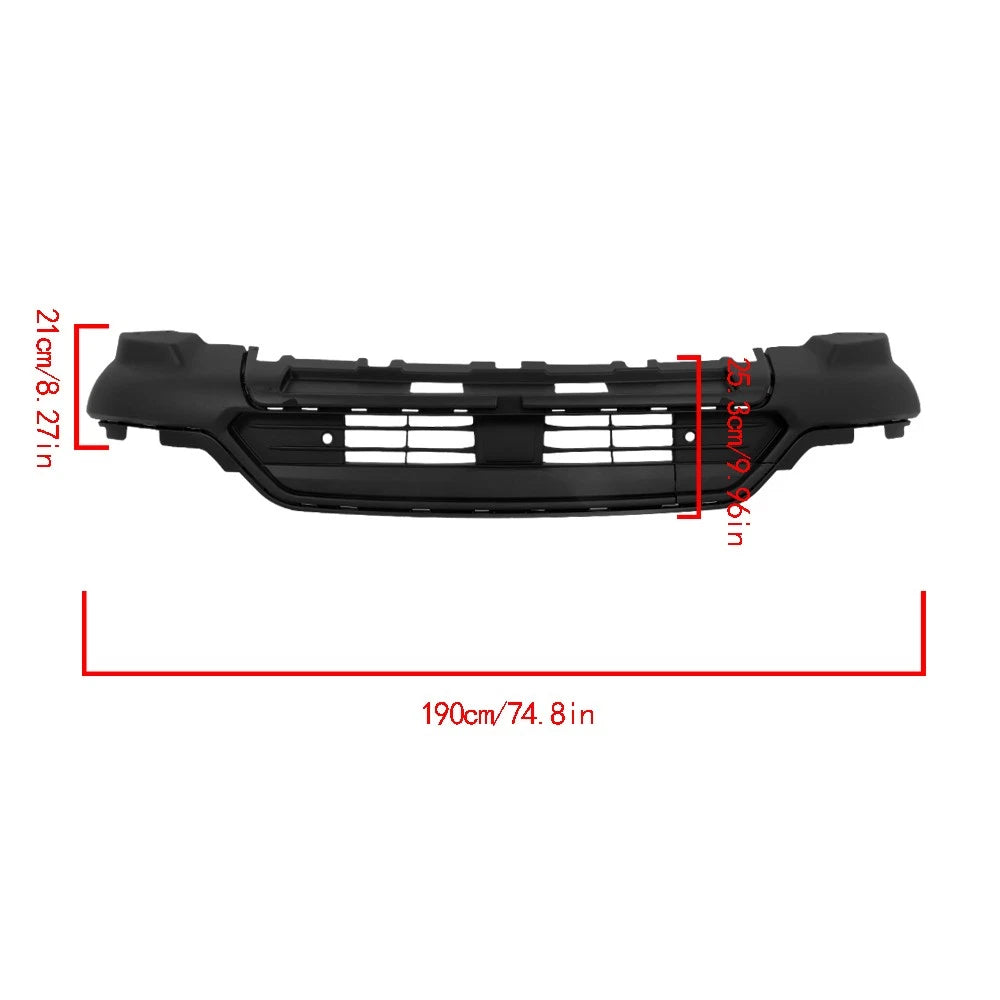 Front Lower Bumper for Ford Explorer (2020–2022) - Plastic Black, Sensor Holes