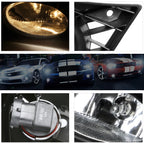 Rear Bumper Tow Hitch Step with LED Brake Lamp for Trailer (Fits 2" Receiver)