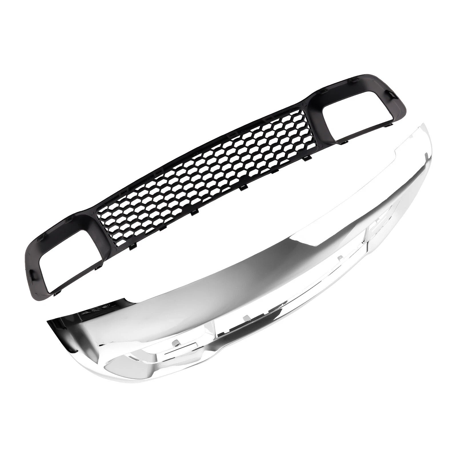 Chrome Bumper Grill Bezel & Grille for Jeep Grand Cherokee (2014–2016)