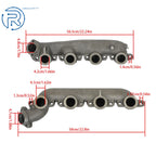 Exhaust Manifold Set of 2 w/ Gaskets for Ford F-250 F-350 F-Super Duty (1994–1997)