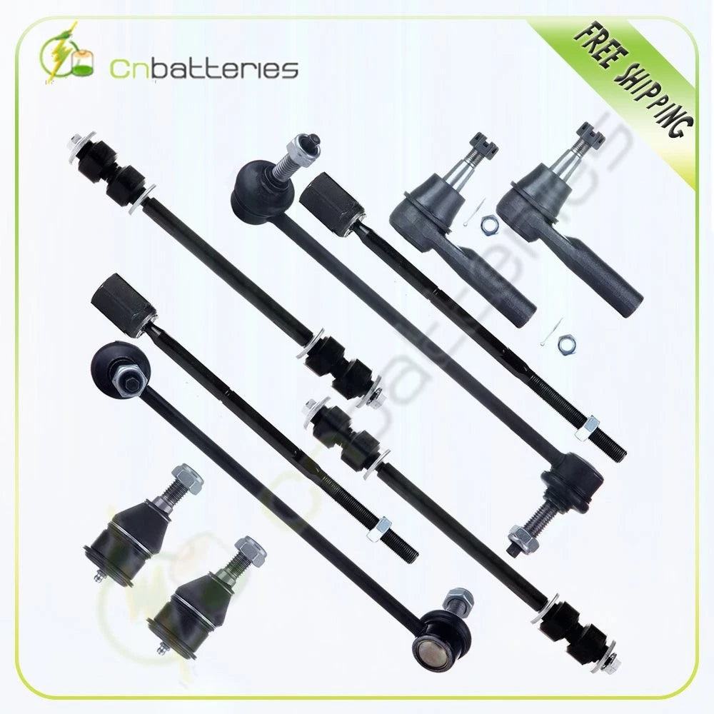10pc Front Steering Tie Rod Ball Joint for Ford Taurus/Mercury Sable (1996–2007)