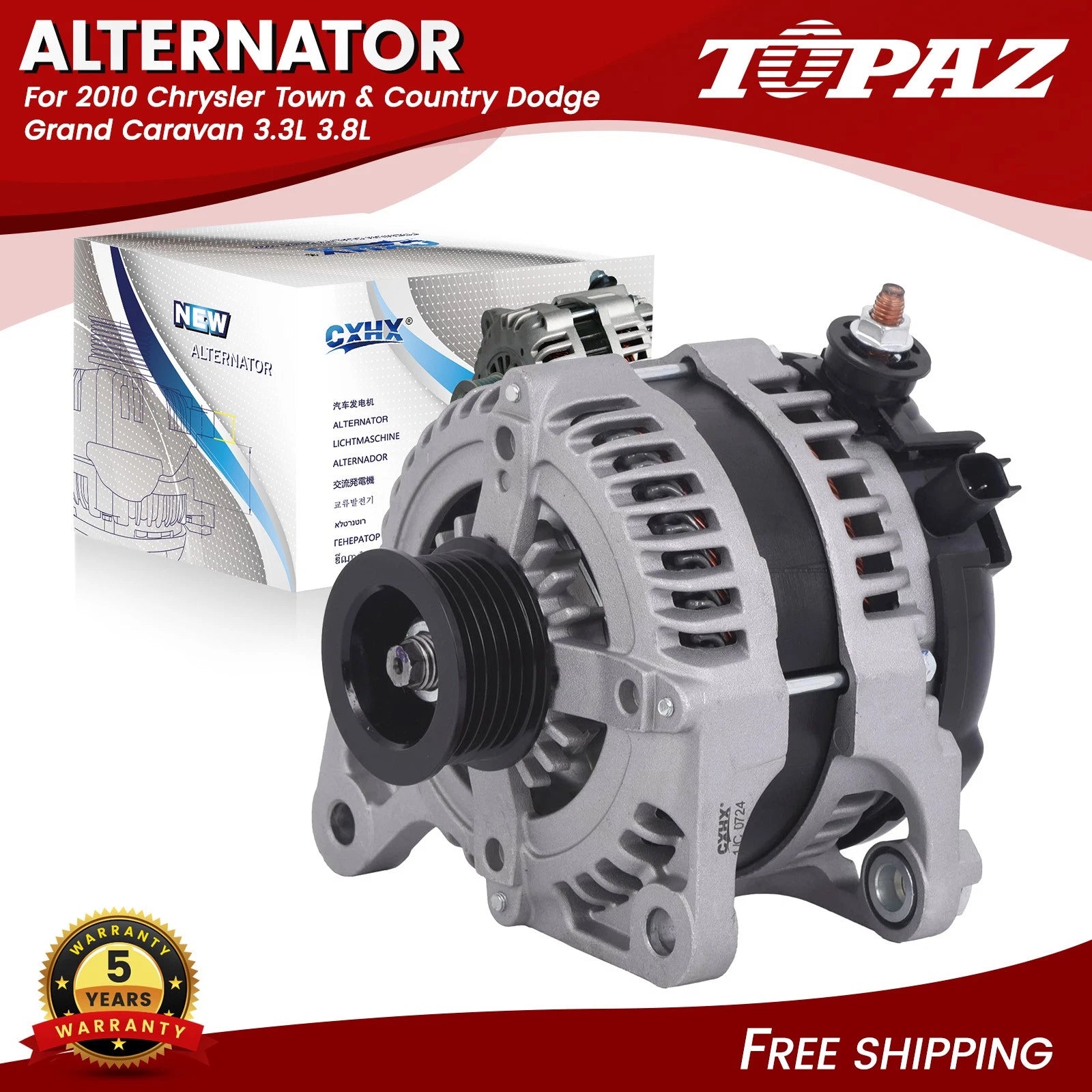 Alternator 160A for Chrysler Voyager Dodge Grand Jeep
