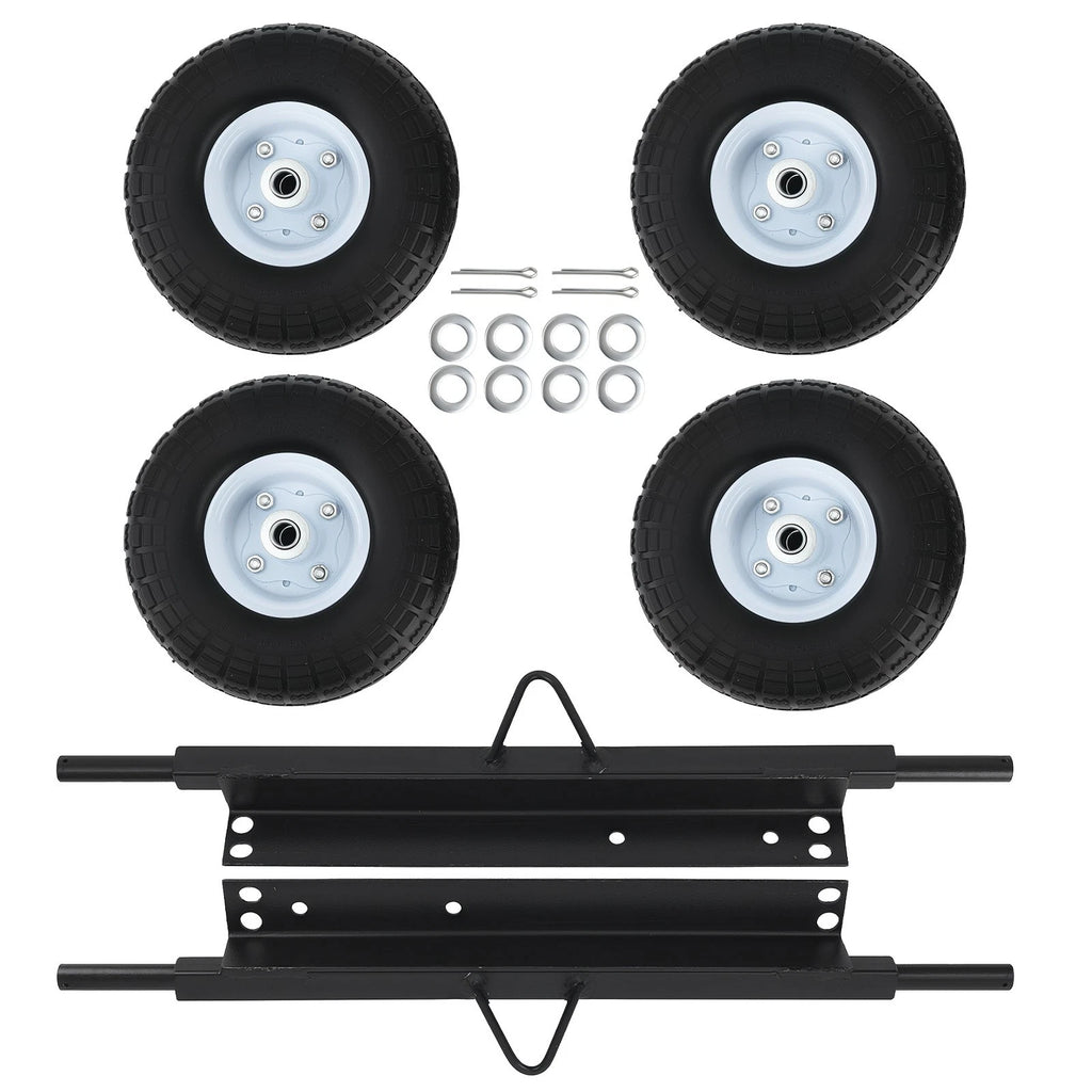 4pcs Wheel Kit Steel Axles Hardware for Honda Generator EU3000is (2003–2018) 06423-ZS9-020AH