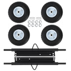 4pcs Wheel Kit Steel Axles Hardware for Honda Generator EU3000is (2003–2018) 06423-ZS9-020AH