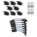 Set of 8 Ignition Coil Wires & Ruthenium Spark Plugs for 9-7x Camaro V8