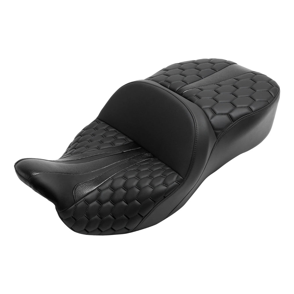 Black Driver & Passenger Seat for Harley Touring Electra Glide (2009–2023)