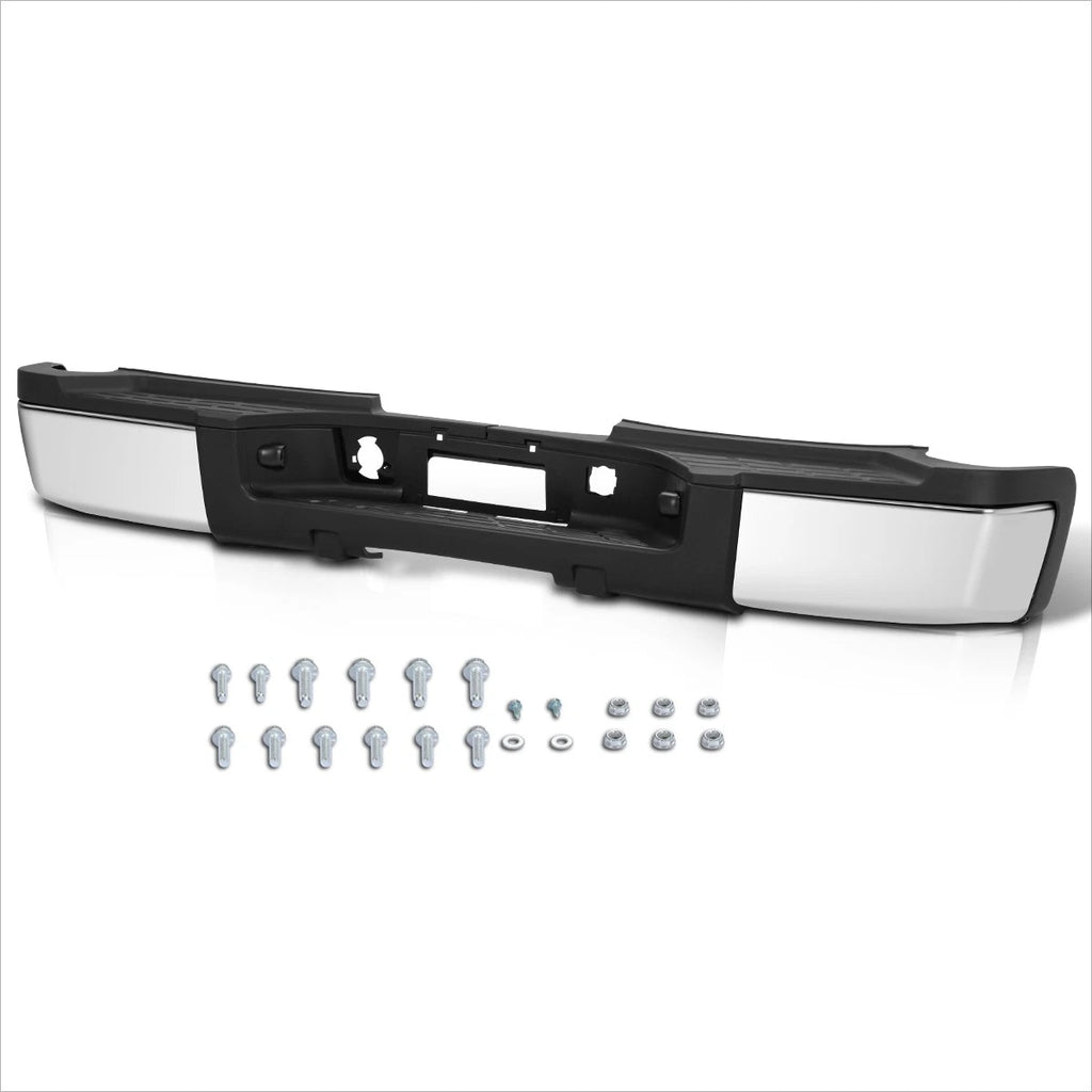 Rear Bumper for Silverado Sierra 2500/3500HD (2011–2014) w/o Sensor Hole, License Lamps