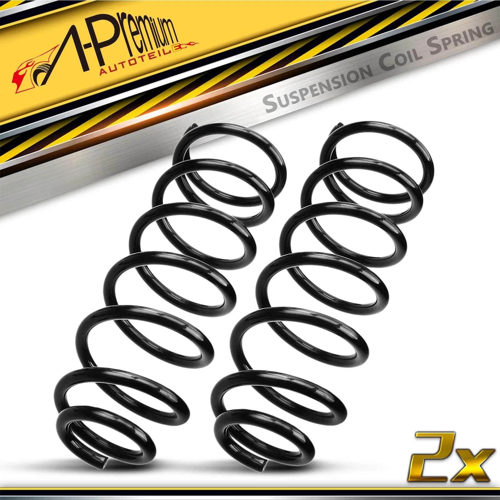2 Rear Coil Springs for Toyota Prius Base (2001–2009) Hatchback Sedan