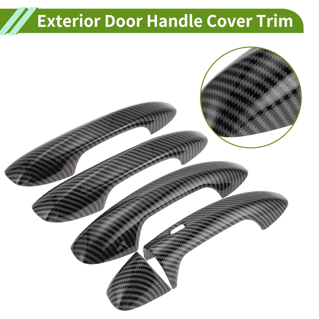 Set of 1 Exterior Trim for Mercedes-Benz C Class W205 (2015–2021) Carbon Fiber Black