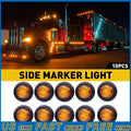10X LED Side Marker Light for Truck Trailer (3/4" Round)