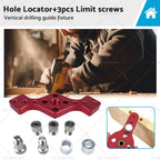 Vertical Pocket Hole Jig Dowel Drill Guide for Woodworking
