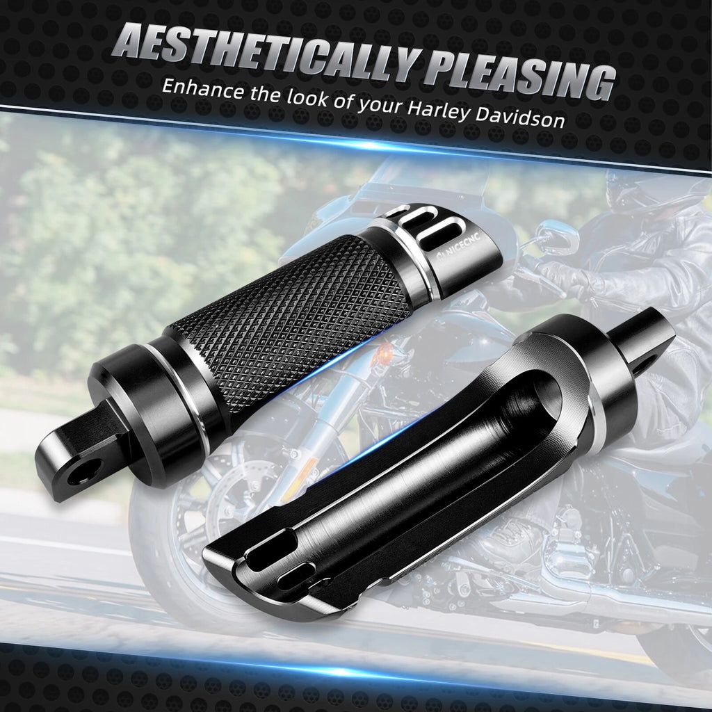 Anodized Rear Foot Pegs for Harley Road Glide FLTRX (2010–2023)