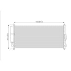 Replacement A/C Condenser Repair Part For 2002-2006 Nissan Sentra