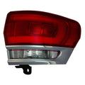 Chrome Passenger Side Outer Tail Light Assembly for 2014-21 Jeep Grand Cherokee