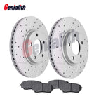 Front Drilled Rotors + Brake Pads for Ford Edge Lincoln MKX (2007–2014)