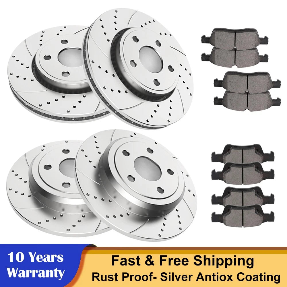 330mm Front Rear Rotor Brake Pad for Dodge Durango Grand Cherokee (2011–2018)
