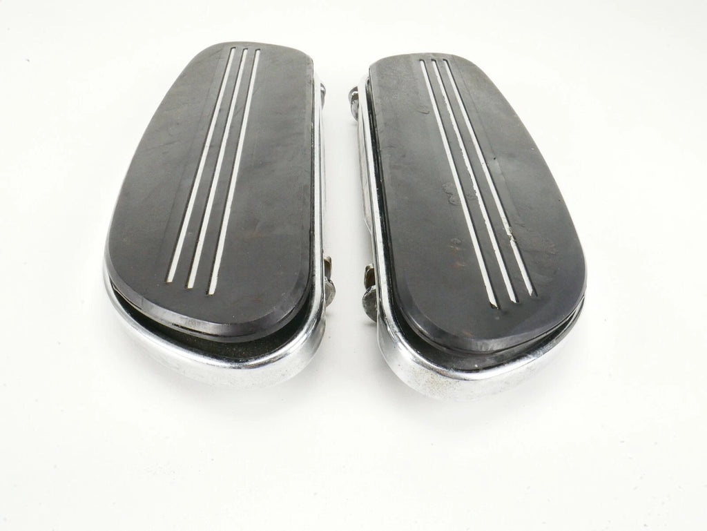 Set of 2 Chrome Streamliner Front Driver Floorboards for Harley Davidson Touring (1987–2023)