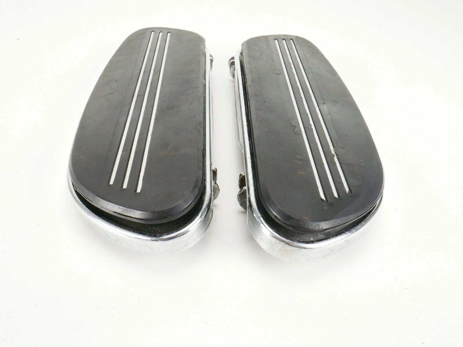 Set of 2 Chrome Streamliner Front Driver Floorboards for Harley Davidson Touring (1987–2023)