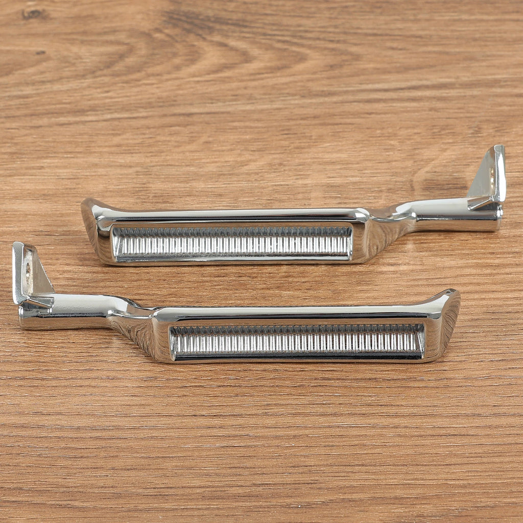 Set of 2 Silver Metal Inside Door Handles LH RH for Ford F150 F250 F350 Bronco (1987–1996)