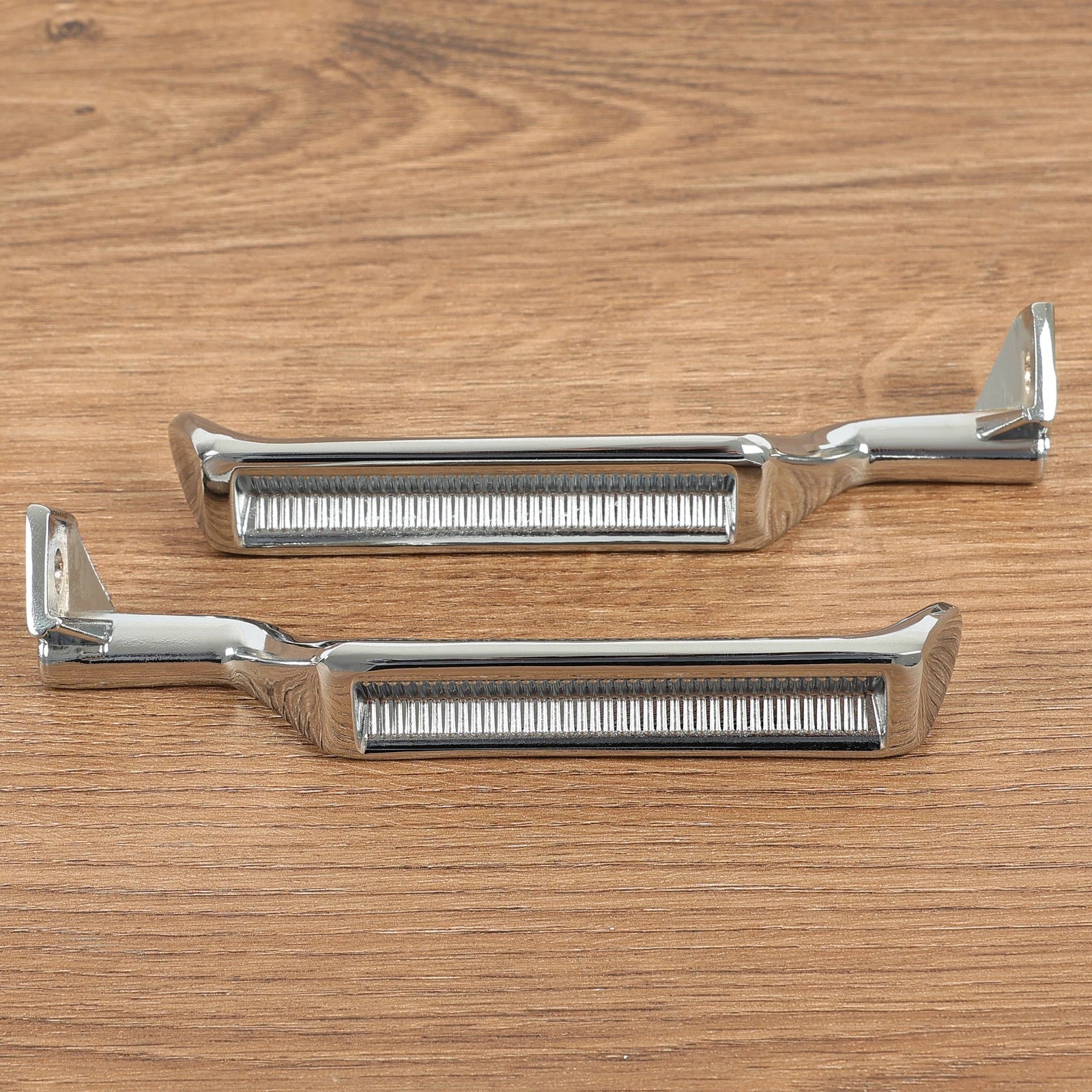 Set of 2 Silver Metal Inside Door Handles LH RH for Ford F150 F250 F350 Bronco (1987–1996)