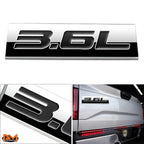 3.6L Polished Metal 3D Decal Emblem for Cadillac Saturn Buick Pontiac