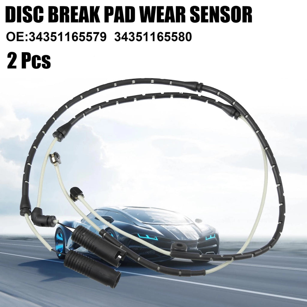 2X Disc Brake Pad Wear Sensor for BMW X5 (2000–2006) 34351165579