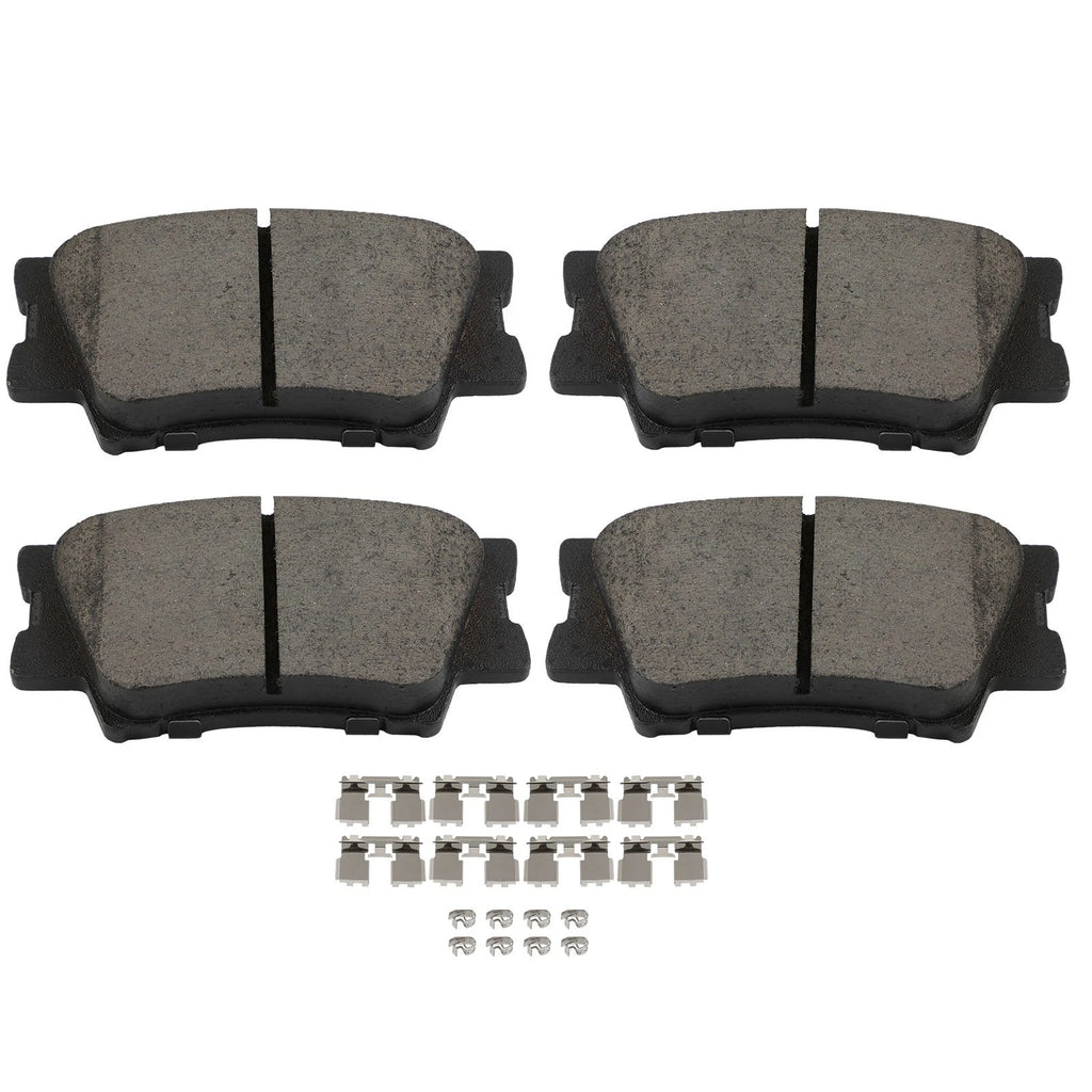 Set of 4 Rear Premium Ceramic Brake Pads for Lexus ES300h ES350 HS250h Pontiac Toyota