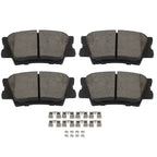 Set of 4 Rear Premium Ceramic Brake Pads for Lexus ES300h ES350 HS250h Pontiac Toyota
