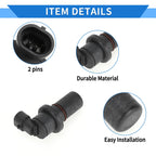 Crankshaft Position Sensor for Ford (1 Pc, Black Metal Plastic)