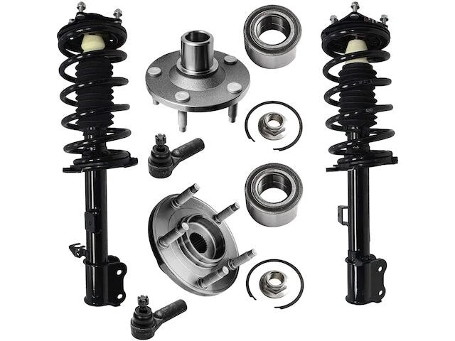 Front Strut Coil Spring Wheel Hub Tie Rod Kit for Mazda Tribute (2001–2007)