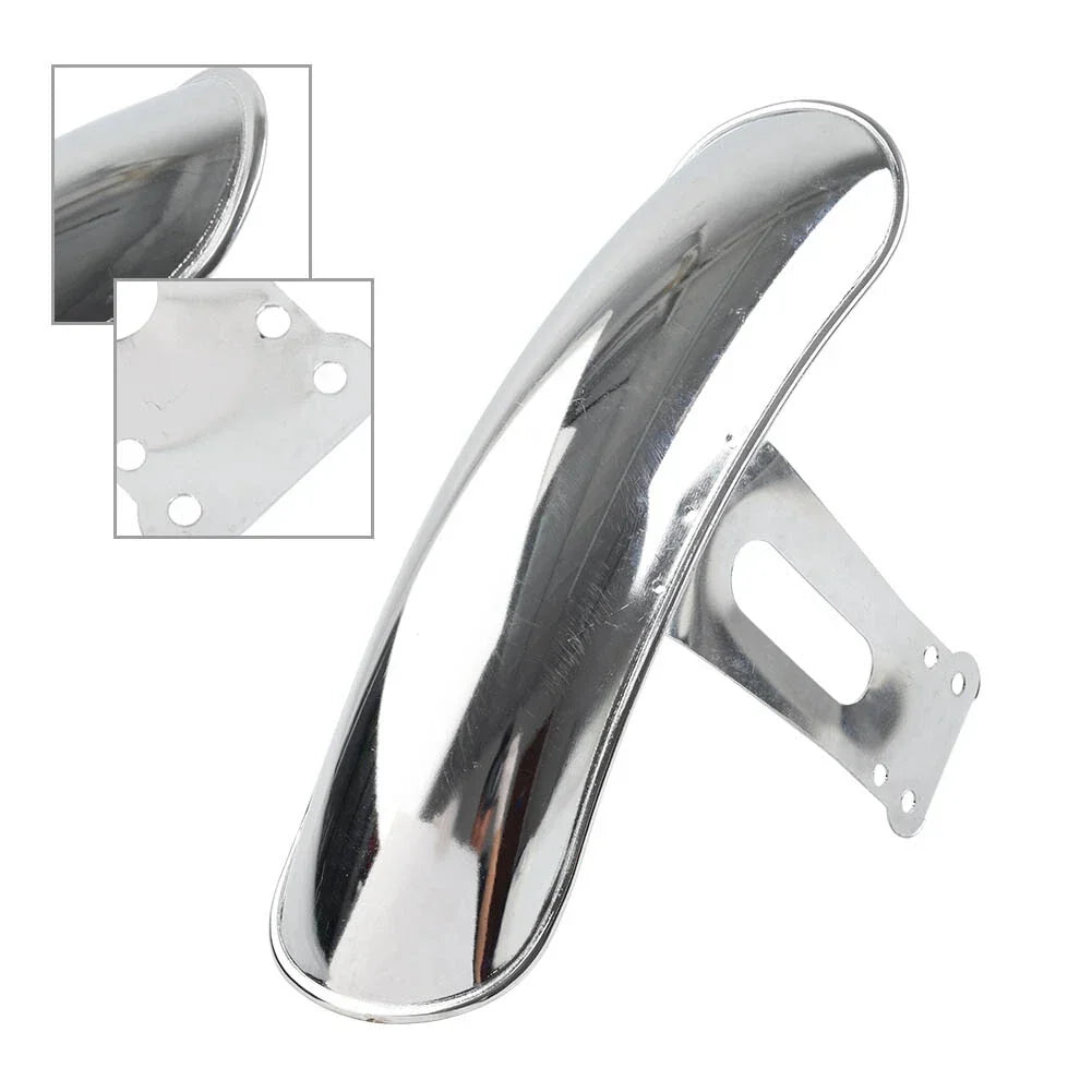 Chrome Metal Mudguard Front Fender Protector for Honda CG125