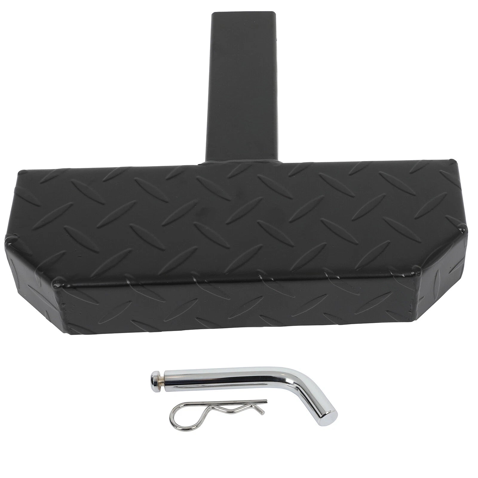 2" Receiver Trailer Towing Hitch Step Bar Rear Bumper Guard (12" X 4.3")