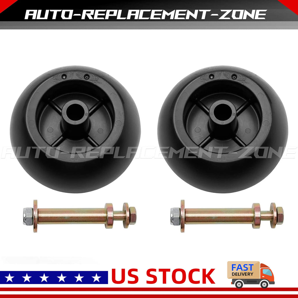 2 Deck Wheels + Hardware for Exmark Toro (Fits 103-3168, 103-4051, 1-603299, K5371-42110)