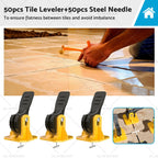 50PCS Tile Leveling System Clips for Floor Wall Tiling