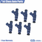 Set of 6 Fuel Injectors for Ford Ranger Explorer Mazda B4000 (1998–2005)