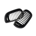 Pair Gloss Black Front Kidney Grilles Grill for BMW E46 (1998–2006)
