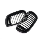 Pair Gloss Black Front Kidney Grilles Grill for BMW E46 (1998–2006)