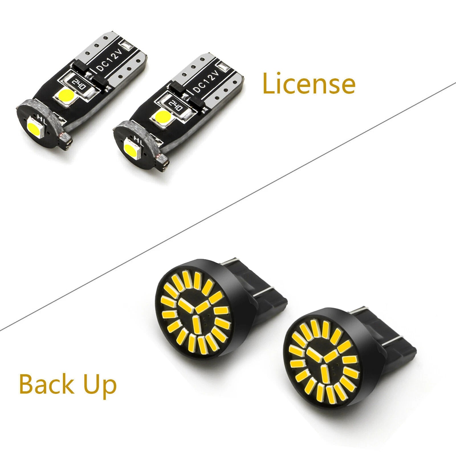 LED License Plate and Backup Reverse Light Bulb for Honda CR-V & Odyssey (2000-2017)