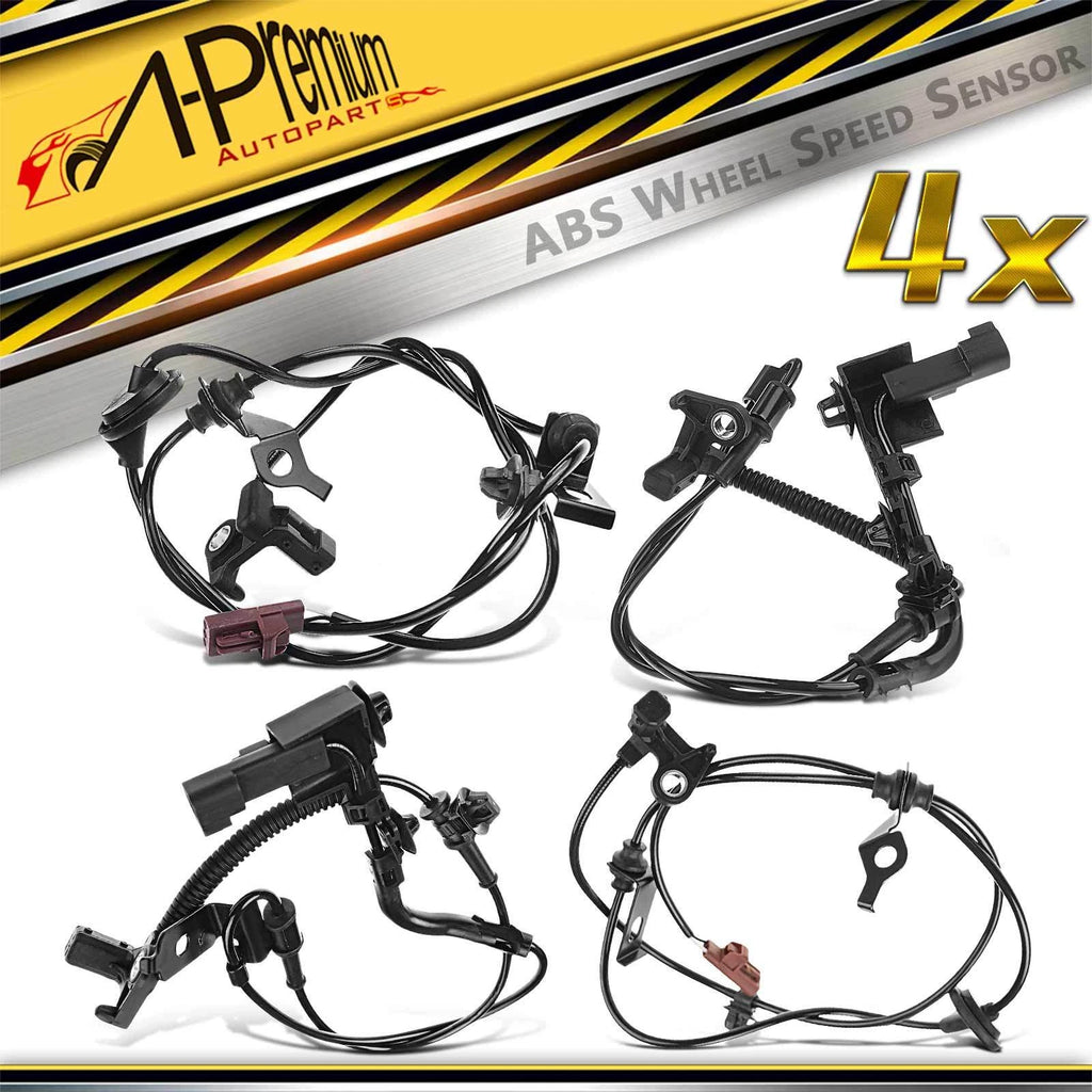 Set of 4 ABS Wheel Speed Sensors for Ford Fusion Lincoln Mercury