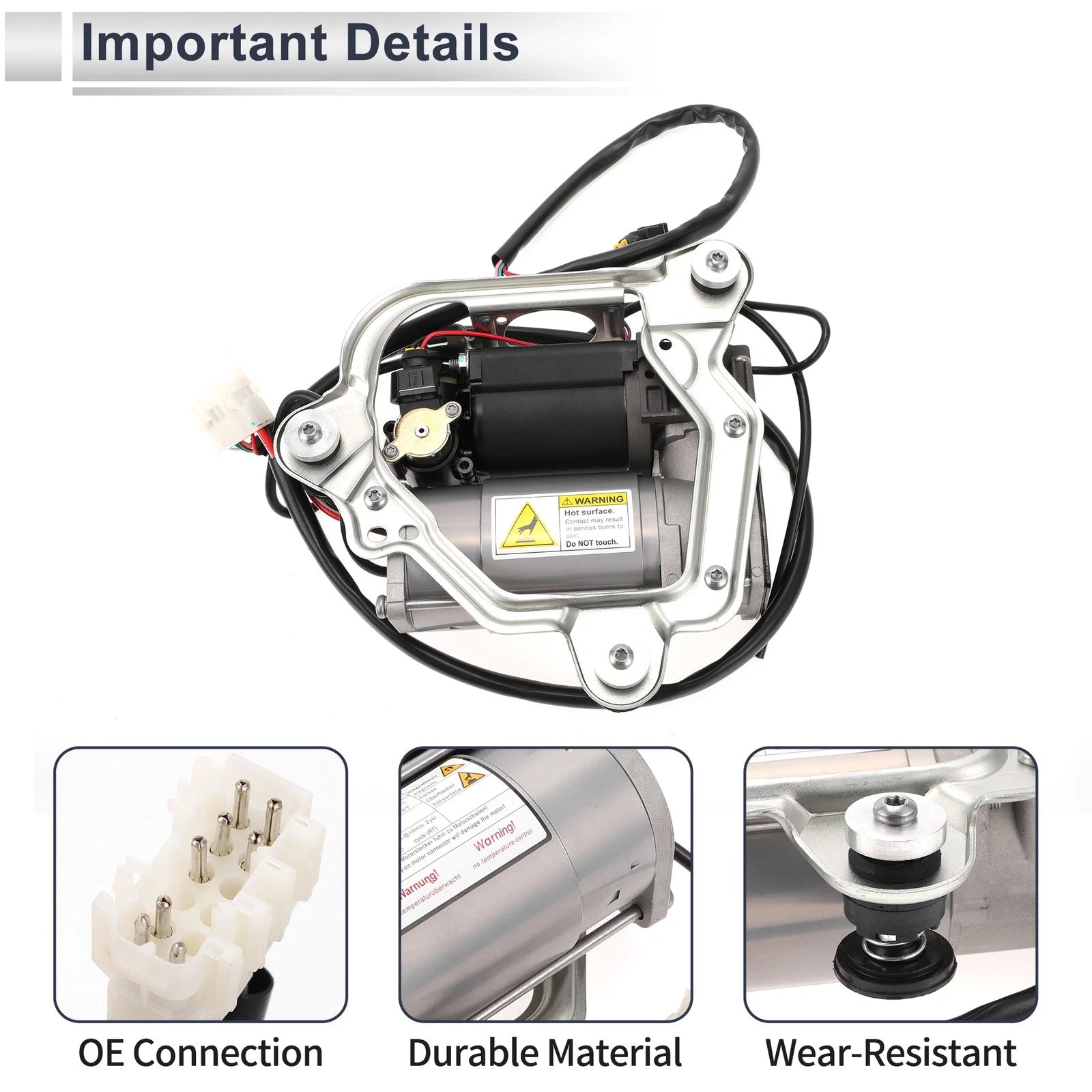 Air Suspension Compressor for BMW X5 (2000–2006) No. 37226787617