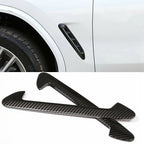 Carbon Fiber Side Air Fender Vent Trim for BMW X3 X4 (2018-2023)