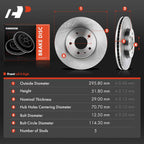 Front Disc Brake Rotors for Chevrolet Equinox (2007–2009)