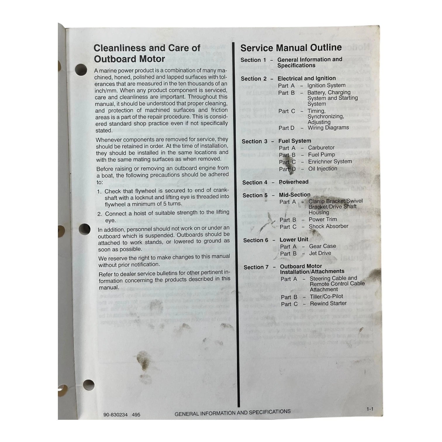Service Manual for Mercury/Mariner Outboards 75-125 (90-830234R1)